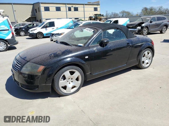 2001 Audi TT with VIN TRUUT28N611007055, listed as a Copart auction lot 49467645 with 56,689 mi miles and Non Repairable. Bid and sale history available at carsss.com. Image 1.