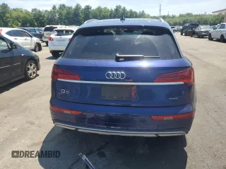 2021 Audi Q5 Premium Plus with VIN WA1BAAFY9M2108985, listed as a Copart auction lot 61656745 with 57,572 mi miles and Salvage title. Bid and sale history available at DreamBid. Image 6.