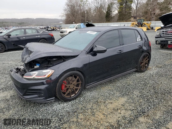 2019 Volkswagen Golf GTI S with VIN 3VW6T7AU3KM037522, listed as a Copart auction lot 43960804 with 40,397 mi miles. Bid and sale history available at carsss.com. Image 1.