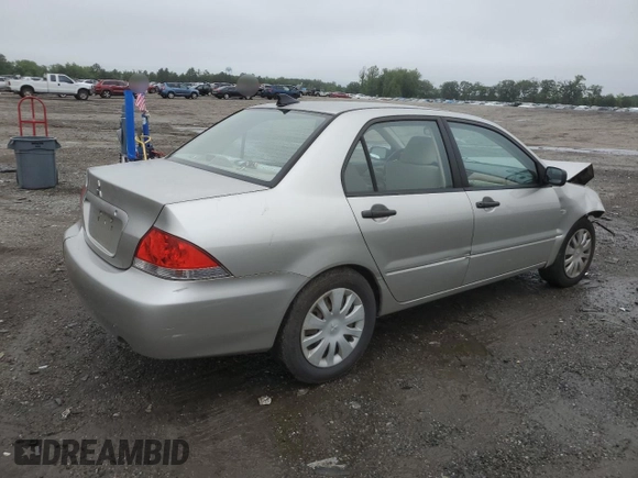 2006 Mitsubishi Lancer ES with VIN JA3AJ26E66U008538, listed as a Copart auction lot 60974795 with 121,211 mi miles and Salvage title. Bid and sale history available at DreamBid. Image 3.