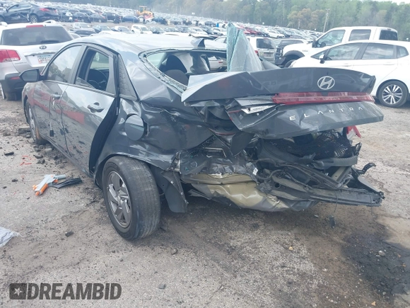 2024 Hyundai Elantra SE with VIN KMHLL4DG5RU774748, listed as a IAAI auction lot 41927787 with 21,604 mi miles and . Bid and sale history available at DreamBid. Image 3.