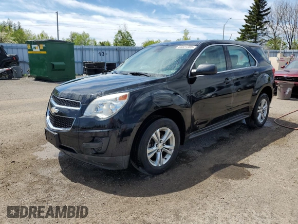 2013 Chevrolet Equinox LS z VIN 2GNFLCEK6D6159932, wystawiony jako Copart lot #56021385 z przebiegiem 97 321 mil mil oraz Szkoda całkowita • Salvage title. Historia ofert i sprzedaży dostępna na DreamBid. Obrazek 1.