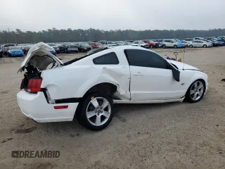 2006 Ford Mustang GT Deluxe with VIN 1ZVHT82H665248483, listed as a Copart auction lot 43163155 with 0 mi miles and Salvage Title. Bid and sale history available at carsss.com. Image 3.