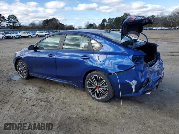 2024 Kia Forte GT with VIN 3KPF44AC7RE797706, listed as a Copart auction lot 46512005 with 2,259 mi miles and Salvage Title. Bid and sale history available at carsss.com. Image 2.