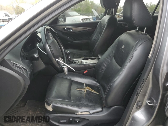 2014 Infiniti Q50 Premium with VIN JN1BV7AP2EM674992, listed as a Copart auction lot 52479915 with 220,813 mi miles and Salvage Title. Bid and sale history available at carsss.com. Image 7.