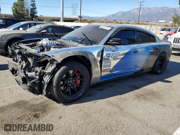 2019 Dodge Charger SRT Hellcat with VIN 2C3CDXL92KH692818, listed as a Copart auction lot 85337284 with 92,283 mi miles and Salvage Title. Bid and sale history available at DreamBid. Image 1.
