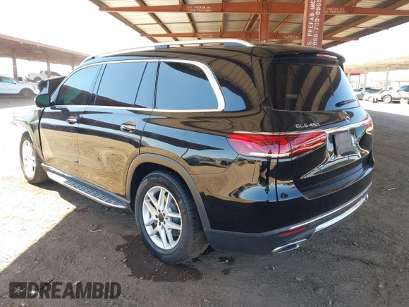 2020 Mercedes-Benz GLS 450 with VIN 4JGFF5KEXLA056309, listed as a IAAI auction lot 41832916 with 96,560 mi miles and . Bid and sale history available at DreamBid. Image 3.