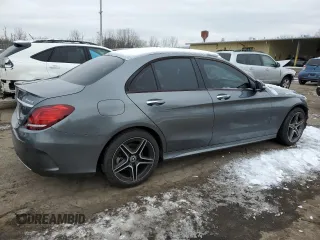 2019 Mercedes-Benz C 300 with VIN WDDWF8EB3KR505178, listed as a Copart auction lot 43122465 with 76,570 mi miles and Salvage title. Bid and sale history available at DreamBid. Image 3.