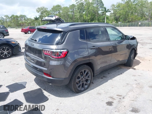 2021 Jeep Compass 80th Anniversary with VIN 3C4NJCEB6MT581320, listed as a IAAI auction lot 41946150 with 16,144 mi miles and . Bid and sale history available at carsss.com. Image 4.