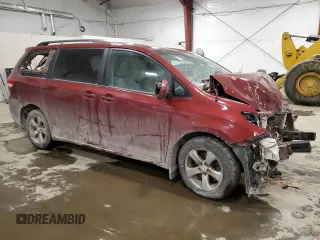 2013 Toyota Sienna LE AAS with VIN 5TDKK3DC6DS403475, listed as a Copart auction lot 42378895 with Not Provided miles and Non Repairable. Bid and sale history available at DreamBid. Image 4.