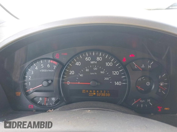 2004 Nissan Armada LE z VIN 5N1AA08B24N733873, wystawiony jako IAAI lot #41864163 z przebiegiem 323 838 mil mil oraz . Historia ofert i sprzedaży dostępna na DreamBid. Obrazek 7.