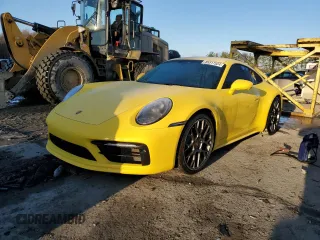 2021 Porsche 911 Carrera with VIN WP0AA2A93MS205400, listed as a Copart auction lot 85517524 with 0 mi miles and Non Repairable. Bid and sale history available at carsss.com. Image 1.