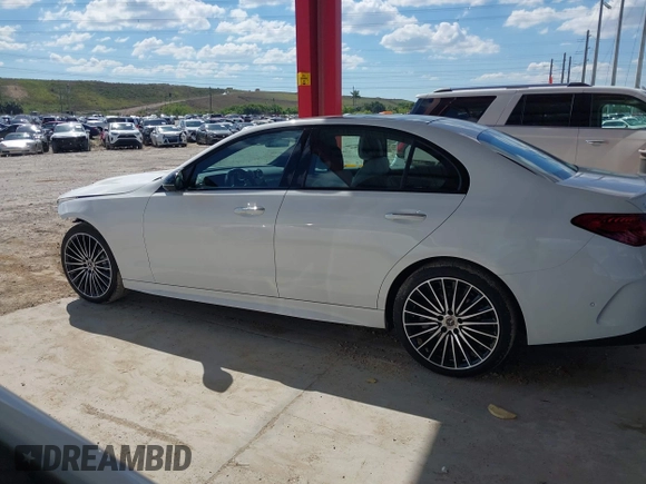 2024 Mercedes-Benz C 300 with VIN W1KAF4GB3RR215534, listed as a IAAI auction lot 41635335 with 5,652 mi miles and . Bid and sale history available at DreamBid. Image 14.