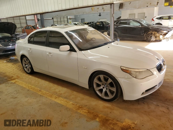 2007 BMW 5 Series 550i with VIN WBANB53507CP04533, listed as a Copart auction lot 43717455 with 112,046 mi miles and Clean Title. Bid and sale history available at DreamBid. Image 4.