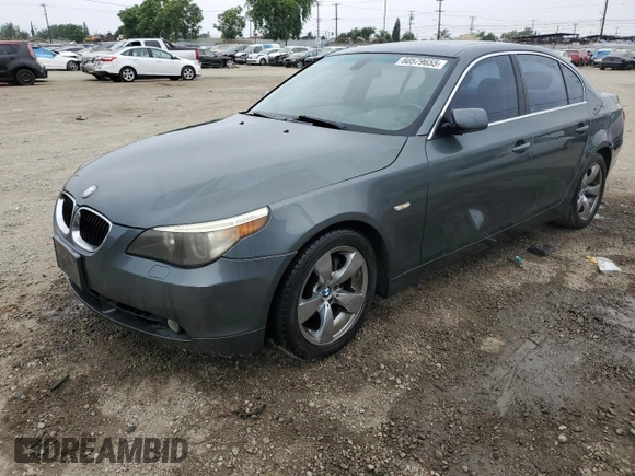 2004 BMW 5 Series 530i with VIN WBANA73564B058592, listed as a Copart auction lot 60579655 with 108,128 mi miles and Clean title. Bid and sale history available at DreamBid. Image 1.