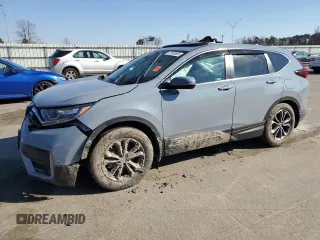2022 Honda CR-V EX-L with VIN 7FARW1H83NE011741, listed as a Copart auction lot 47458685 with 47,179 mi miles and Salvage Title. Bid and sale history available at carsss.com. Image 1.