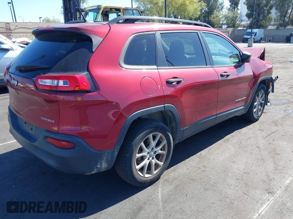 2017 Jeep Cherokee Sport z VIN 1C4PJLAB3HW559080, wystawiony jako IAAI lot #42206718 z przebiegiem 97 638 mil mil oraz . Historia ofert i sprzedaży dostępna na DreamBid. Obrazek 4.