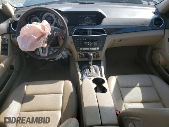 2013 Mercedes-Benz C 350 with VIN WDDGF8JB7DA839208, listed as a Copart auction lot 62514495 with 143,844 mi miles and Salvage title. Bid and sale history available at DreamBid. Image 8.