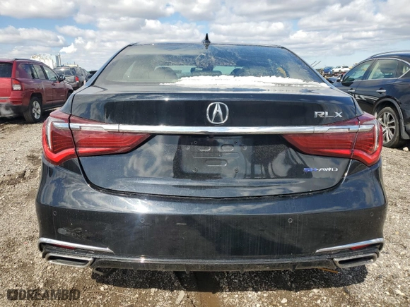 2019 Acura RLX Hybrid Advance Pkg with VIN JH4KC2F99KC000242, listed as a Copart auction lot 48571295 with 40,832 mi miles and Salvage Title. Bid and sale history available at carsss.com. Image 6.