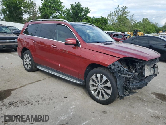 2017 Mercedes-Benz GLS 450 with VIN 4JGDF6EE6HA788484, listed as a Copart auction lot 58740165 with 110,783 mi miles and Clean title. Bid and sale history available at DreamBid. Image 4.