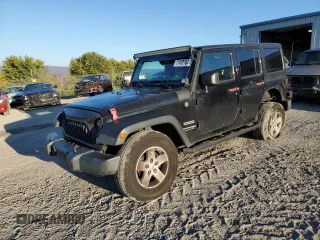 2018 Jeep Wrangler JK Unlimited Sport S with VIN 1C4BJWDG2JL874348, listed as a Copart auction lot 77430104 with 115,813 mi miles and Salvage Title. Bid and sale history available at carsss.com. Image 1.