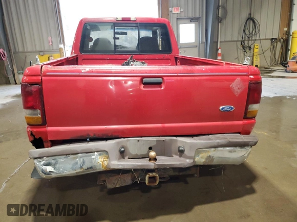 1996 Ford Ranger XLT with VIN 1FTCR15X8TTA17470, listed as a Copart auction lot 79801334 with 156,764 mi miles and Salvage Title. Bid and sale history available at DreamBid. Image 6.
