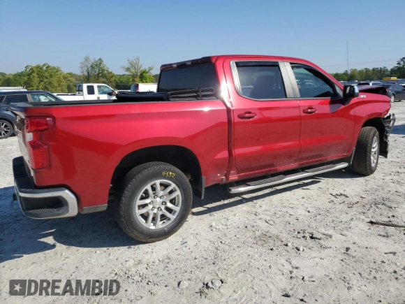 2022 Chevrolet Silverado 1500 LT with VIN 1GCUYDEDXNZ230192, listed as a Copart auction lot 52955185 with 39,586 mi miles and Salvage Title. Bid and sale history available at DreamBid. Image 3.