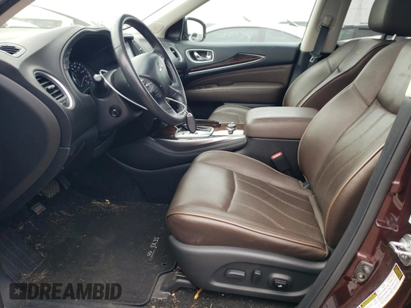 2013 Infiniti JX35 with VIN 5N1AL0MM1DC329248, listed as a Copart auction lot 58764914 with 77,482 mi miles and Salvage Title. Bid and sale history available at carsss.com. Image 7.