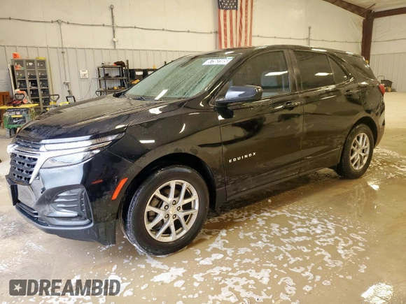 2023 Chevrolet Equinox LS z VIN 3GNAXHEG2PL161278, wystawiony jako Copart lot #57362385 z przebiegiem 75 250 mil mil oraz Czysty tytuł • Clean title. Historia ofert i sprzedaży dostępna na DreamBid. Obrazek 1.