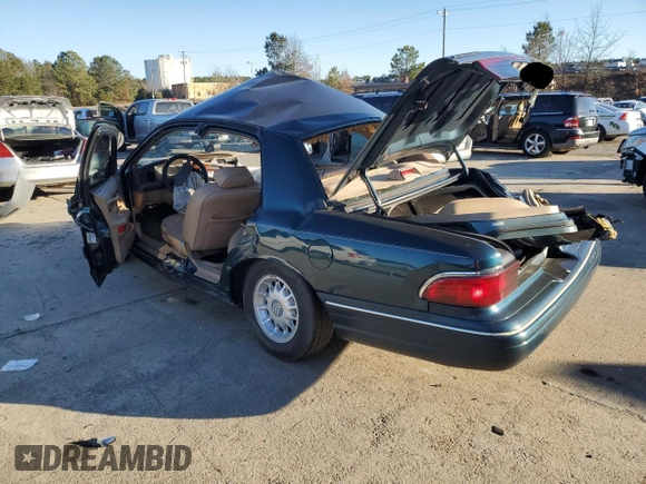 1997 Mercury Grand Marquis LS with VIN 2MELM75W2VX638121, listed as a Copart auction lot 88725135 with 135,475 mi miles and Salvage Title. Bid and sale history available at DreamBid. Image 2.