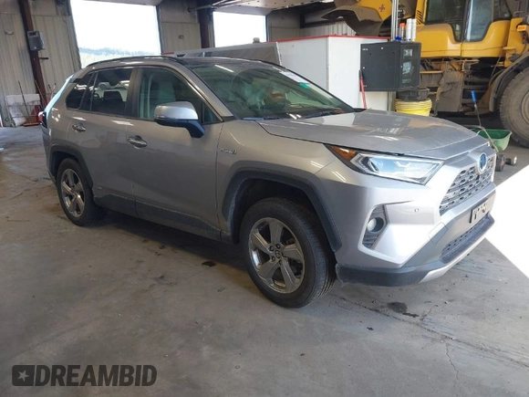 2020 Toyota RAV4 Hybrid Limited with VIN JTMDWRFV1LD547394, listed as a IAAI auction lot 41998568 with 37,381 mi miles. Bid and sale history available at carsss.com. Image 1.