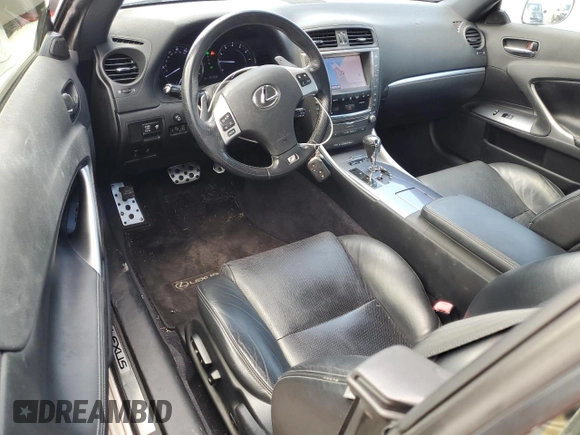 2013 Lexus IS 250 C with VIN JTHFF2C27D2528371, listed as a Copart auction lot 57607525 with 101,838 mi miles and Clean title. Bid and sale history available at DreamBid. Image 8.