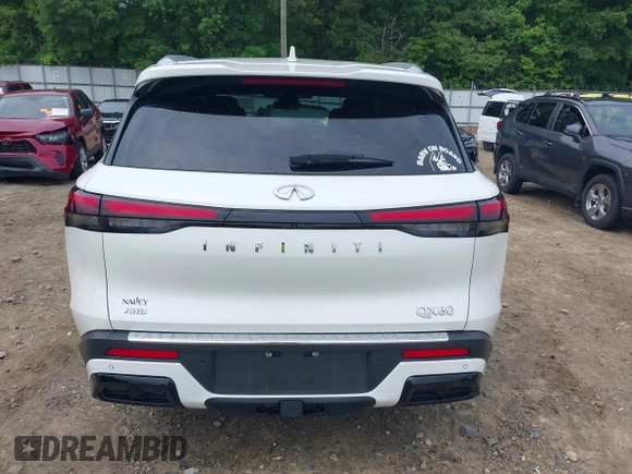 2023 Infiniti QX60 Luxe with VIN 5N1DL1FS7PC348051, listed as a IAAI auction lot 42212530 with 55,207 mi miles and . Bid and sale history available at DreamBid. Image 16.