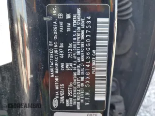 2016 Kia Optima LX z VIN 5XXGT4L36GG037534, wystawiony jako Copart lot #54903175 z przebiegiem 171 792 mil mil oraz Szkoda całkowita • Salvage title. Historia ofert i sprzedaży dostępna na DreamBid. Obrazek 12.