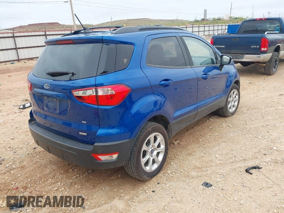2019 Ford EcoSport SE with VIN MAJ3S2GEXKC308269, listed as a IAAI auction lot 41945806 with 42,506 mi miles and . Bid and sale history available at DreamBid. Image 4.