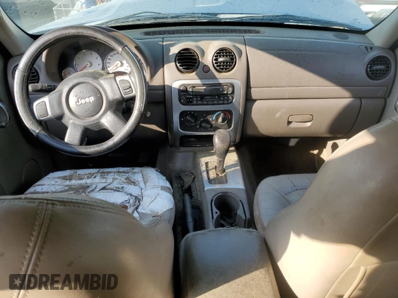 2003 Jeep Liberty Limited with VIN 1J4GK58K53W658792, listed as a Copart auction lot 55672325 with 224,489 mi miles and Salvage title. Bid and sale history available at DreamBid. Image 8.