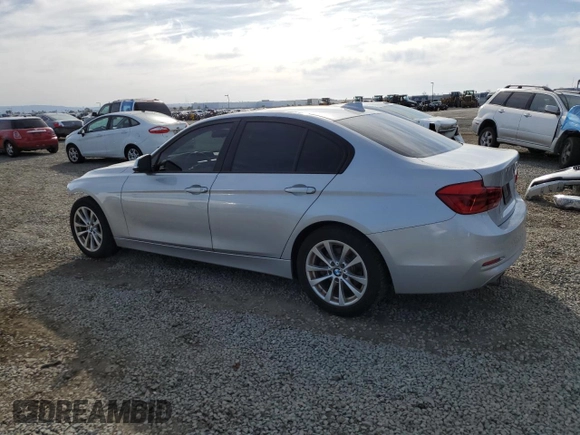 2017 BMW 3 Series 320i with VIN WBA8E1G50HNU14368, listed as a Copart auction lot 48378995 with 105,295 mi miles and Salvage Title. Bid and sale history available at carsss.com. Image 2.