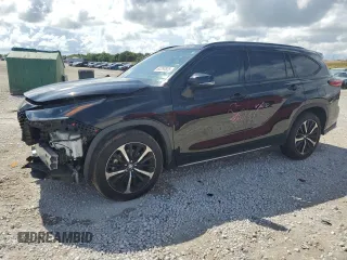 2022 Toyota Highlander XSE with VIN 5TDLZRAH3NS115126, listed as a Copart auction lot 62293825 with 59,189 mi miles and Salvage title. Bid and sale history available at DreamBid. Image 1.