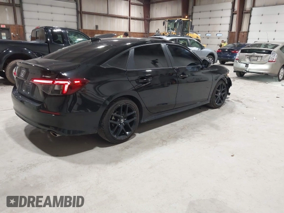 2025 Honda Civic Sport with VIN 2HGFE2F57SH537118, listed as a IAAI auction lot 41853084 with 16,684 mi miles and . Bid and sale history available at DreamBid. Image 4.