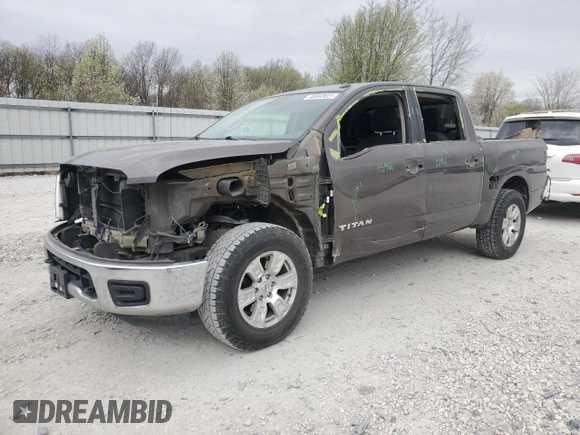 2017 Nissan Titan SV z VIN 1N6AA1EJ2HN538803, wystawiony jako Copart lot #48893625 z przebiegiem 166 415 mil mil oraz Szkoda całkowita • Salvage title. Historia ofert i sprzedaży dostępna na DreamBid. Obrazek 1.