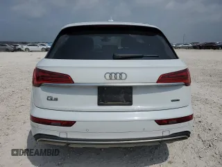 2021 Audi Q5 with VIN WA1AABFY3M2078576, listed as a Copart auction lot 55746134 with 56,350 mi miles and Clean title. Bid and sale history available at DreamBid. Image 6.