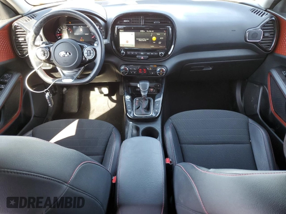 2021 Kia Soul Turbo with VIN KNDJ53AF5M7766491, listed as a Copart auction lot 49648625 with 32,443 mi miles and Salvage Title. Bid and sale history available at DreamBid. Image 8.