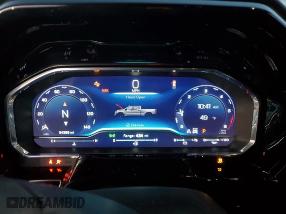 2023 Chevrolet Silverado 1500 LT Trail Boss with VIN 3GCUDFE88PG190420, listed as a Copart auction lot 87728935 with 54,396 mi miles and Salvage Title. Bid and sale history available at DreamBid. Image 9.