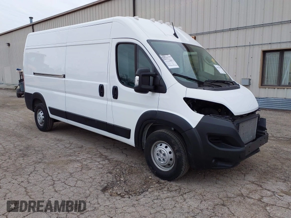 2023 Ram ProMaster Cargo with VIN 3C6LRVDG9PE603061, listed as a IAAI auction lot 41978109 with 12,921 mi miles. Bid and sale history available at carsss.com. Image 1.