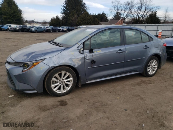 2024 Toyota Corolla LE with VIN 5YFB4MDE7RP112601, listed as a Copart auction lot 46424595 with 25,719 mi miles and Salvage Title. Bid and sale history available at carsss.com. Image 1.