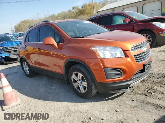 2016 Chevrolet Trax LT with VIN KL7CJLSB4GB605693, listed as a Copart auction lot 75873444 with 86,137 mi miles and Salvage Title. Bid and sale history available at carsss.com. Image 4.