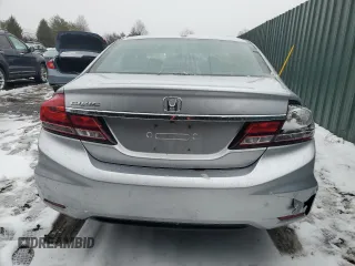 2014 Honda Civic EX-L with VIN 19XFB2F91EE233096, listed as a Copart auction lot 42811615 with 164,176 mi miles and Salvage Title. Bid and sale history available at DreamBid. Image 6.