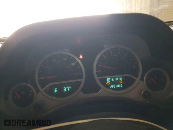 2008 Jeep Wrangler Unlimited Sahara with VIN 1J4GA59198L623643, listed as a Copart auction lot 50590485 with 198,000 mi miles and Non Repairable. Bid and sale history available at carsss.com. Image 9.