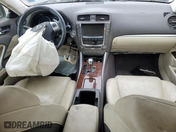 2012 Lexus IS 250 with VIN JTHCF5C25C5059380, listed as a Copart auction lot 50736985 with Not Provided miles and Salvage Title. Bid and sale history available at DreamBid. Image 8.