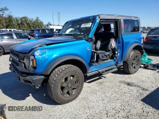 2024 Ford Bronco Black Diamond with VIN 1FMDE1AH3RLA45289, listed as a Copart auction lot 87805915 with 4,644 mi miles and Salvage Title. Bid and sale history available at carsss.com. Image 1.